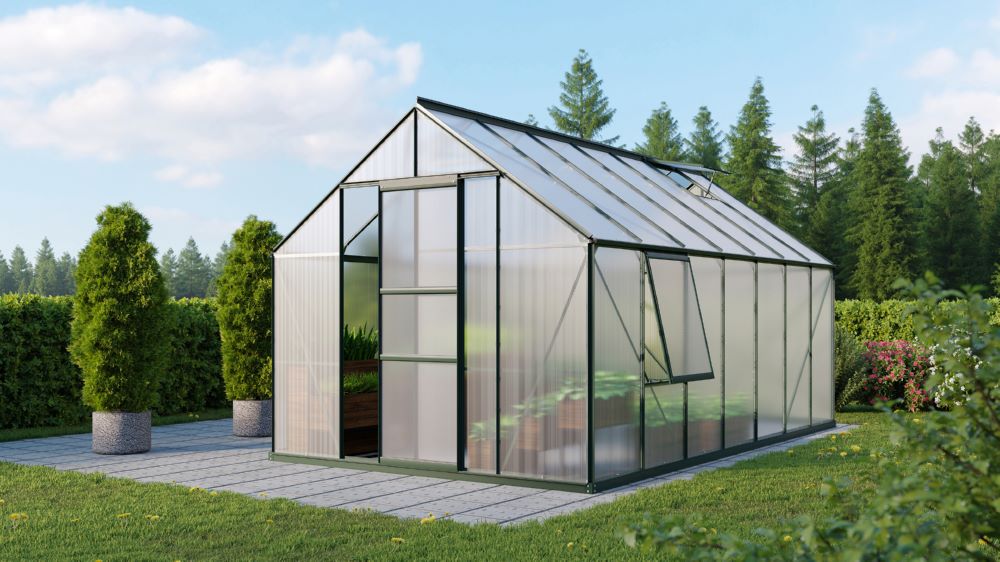 Produktbild Vitavia Gewächshausbausatz Meridian 1 11500 Traufenhöhe 1374 mm