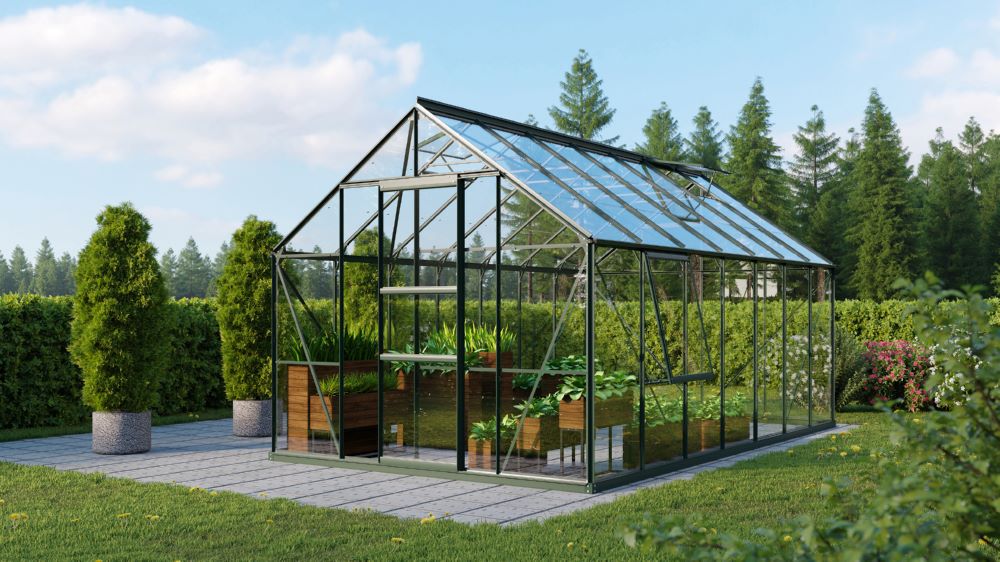 Produktbild Vitavia Gewächshaus Meridian 1 11500 Traufenhöhe 1374 mm bild 2