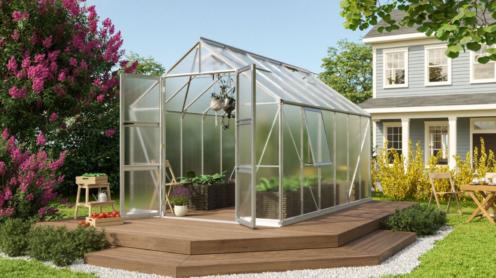 Produktbild Vitavia Gewächshaus Olymp 9900 HKP 4 mm mit Doppelschwingtüren bild 2