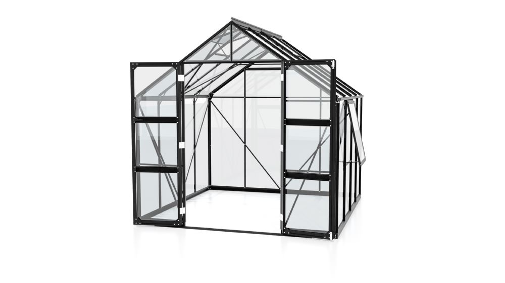 Produktbild Vitavia Gewächshaus Olymp 6700 ESG Breite 2570 mm 3 mm schwarz