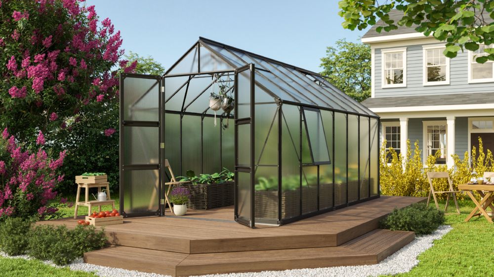 Produktbild Vitavia Gewächshausbausatz Olymp 11500 HKP 4 mm schwarz bild 2