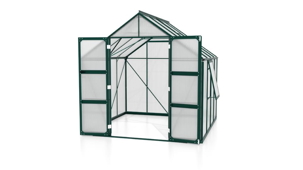 Produktbild Vitavia Gewächshaus mit Doppelschwingtüren Olymp 6700 HKP 6 mm smaragd bild 2