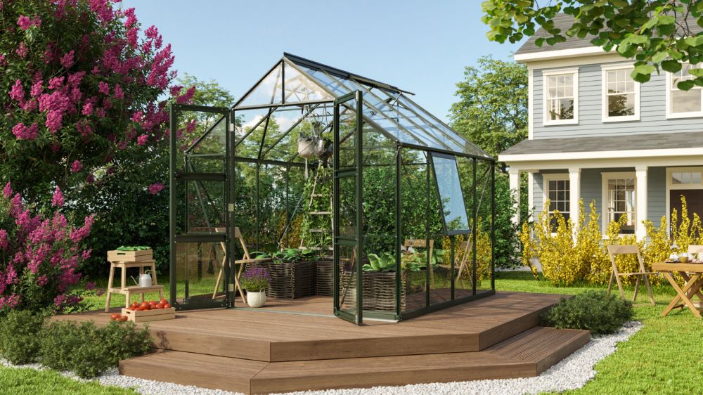 Produktbild Vitavia Gewächshaus Olymp 6700 ESG 3 mm smaragd bild 2