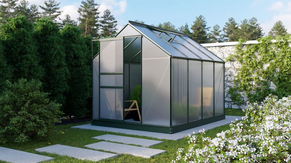 Produktbild Vitavia Gewächshaus Planet 5000 smaragd 1950 x 2570 mm