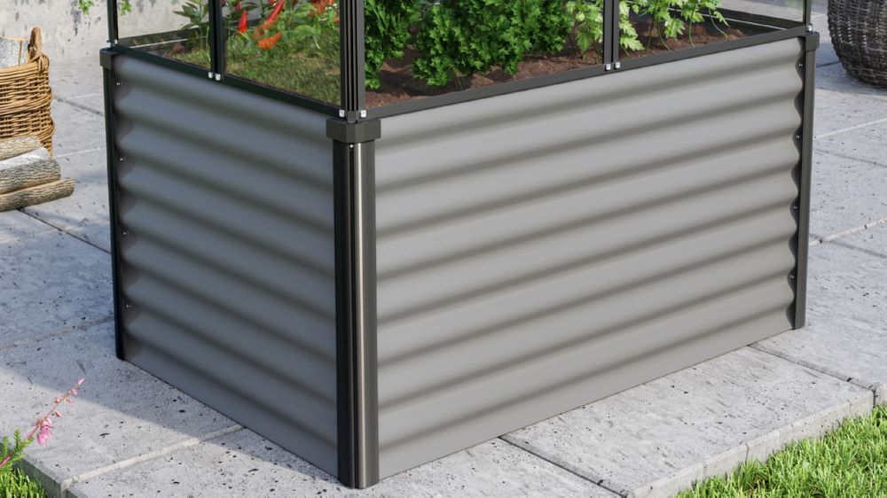 Produktbild Vitavia Frühbeetunterbau RGB Gaia Jumbo granit schwarz bild 2