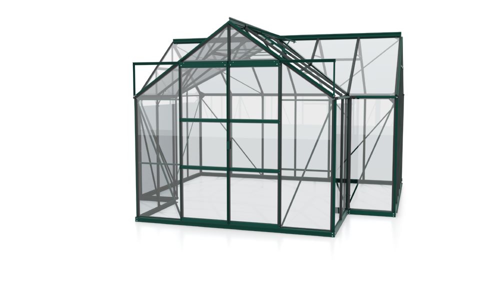 Produktbild Vitavia Gewächshausbausatz Sirius ESG 3 mm 3834 x 3833 mm smaragd
