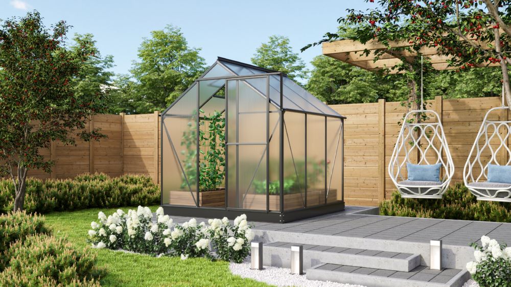 Produktbild Vitavia Gewächshausbausatz Triton 3800 HKP 4 mm Aluminiumprofil bild 2