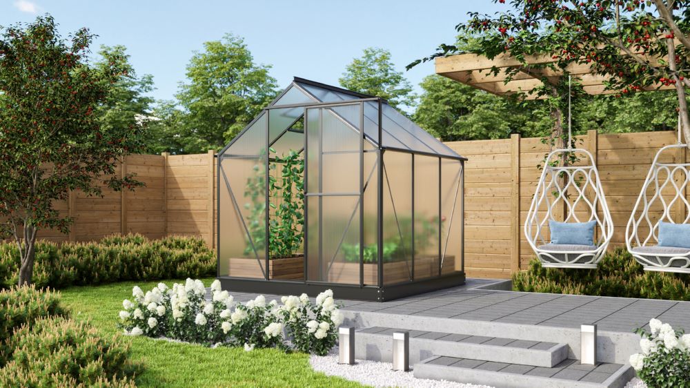 Produktbild Vitavia Gewächshausbausatz Triton 3800 Aluminiumprofil Traufe 1234 mm bild 2