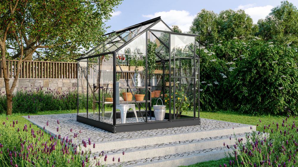 Produktbild Vitavia Gewächshausbausatz Triton 3800 ESG 3 mm Aluminiumprofil