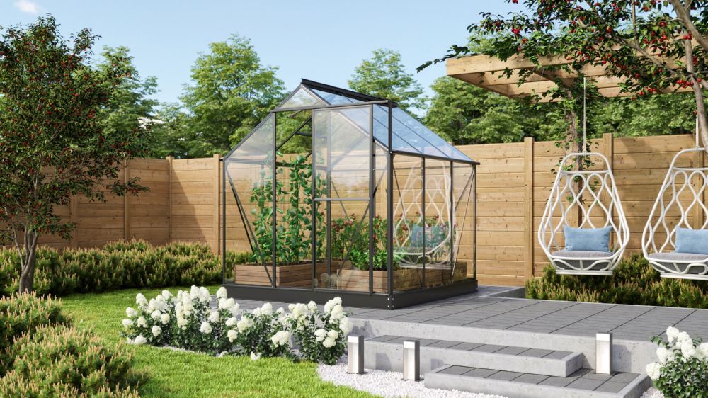 Produktbild Vitavia Gewächshausbausatz Triton 3800 ESG 3 mm Aluminiumprofil bild 2