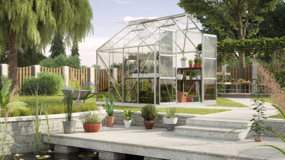 Produktbild Vitavia Gewächshaus Uranus 6700 ESG 3 mm alu