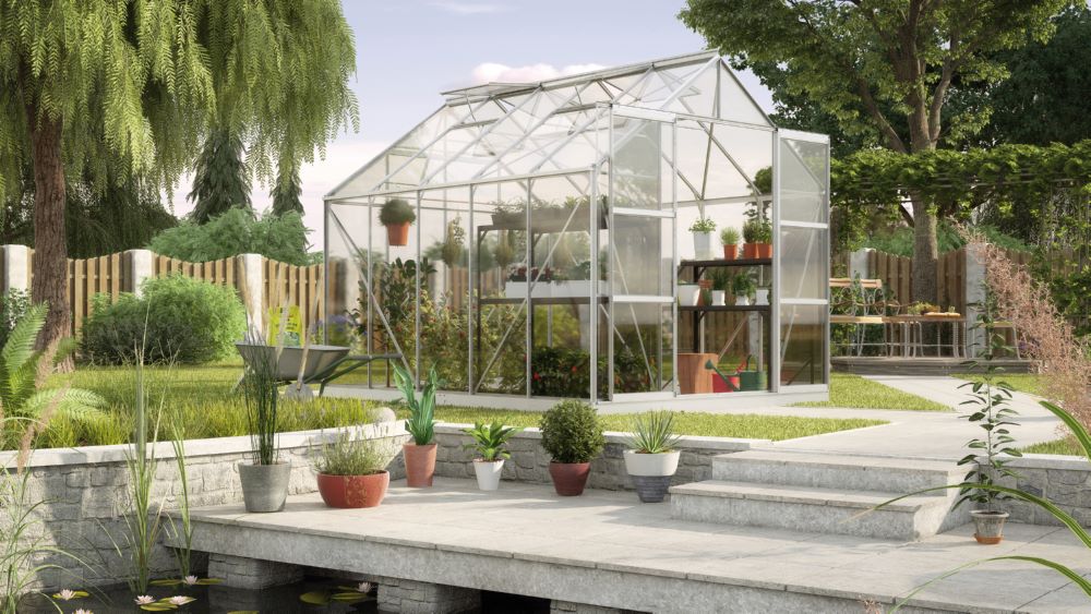 Produktbild Vitavia Gewächshaus Uranus 8300 ESG 3 mm alu