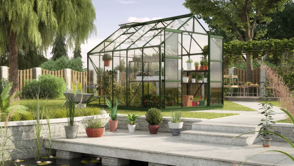 Produktbild Vitavia Gewächshausbausatz Uranus 8300 ESG 3 mm smaragd