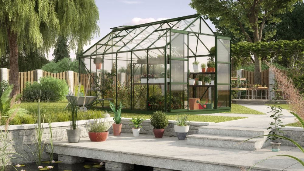 Produktbild Vitavia Gewächshausbausatz Uranus 9900 ESG 3 mm smaragd
