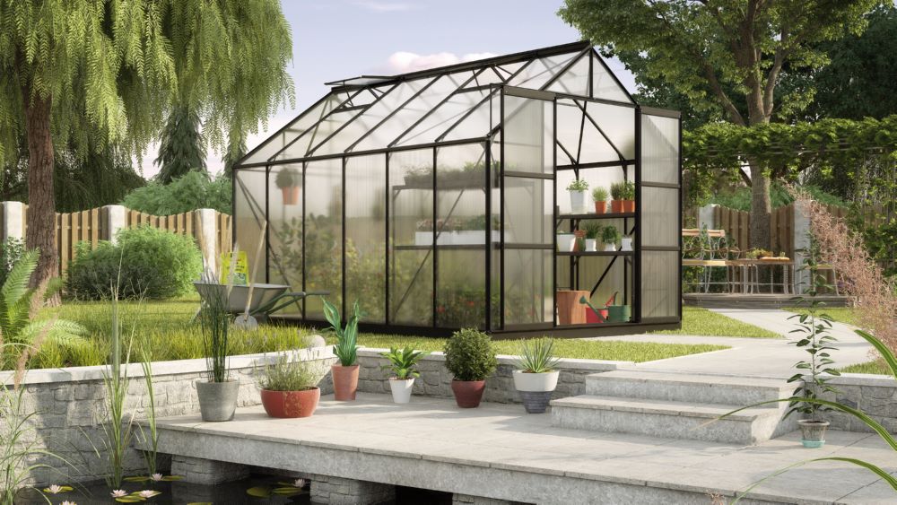Produktbild Vitavia Gewächshaus Uranus 9900 HKP 4 mm schwarz