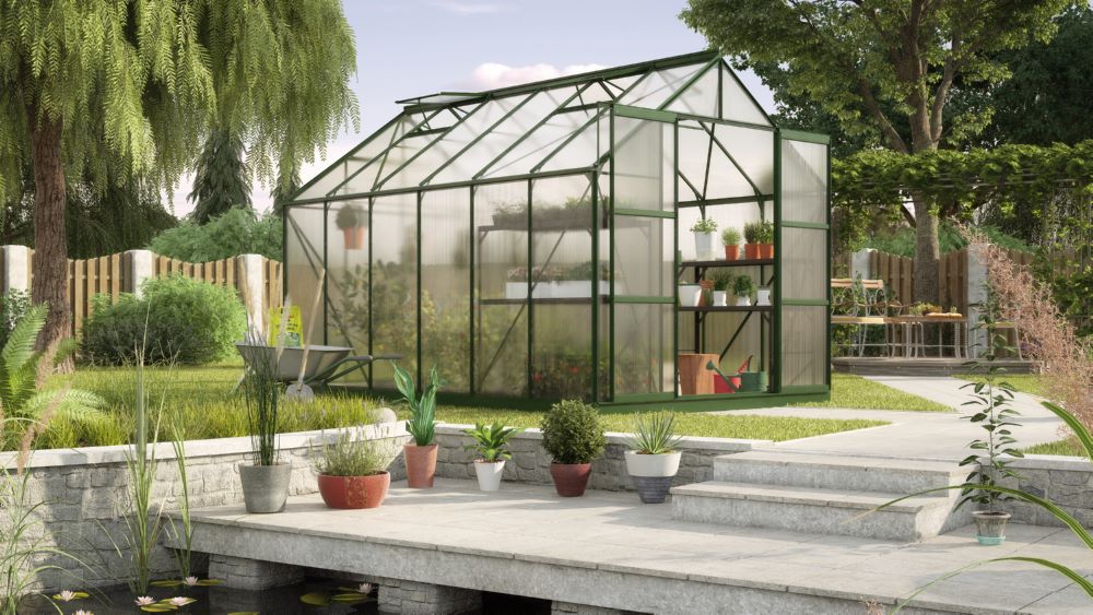 Produktbild Vitavia Gewächshausbausatz Uranus 9900 HKP 6 mm smaragd