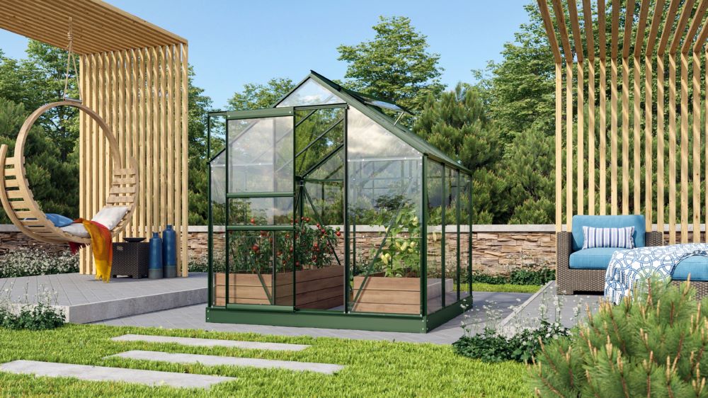 Produktbild Vitavia Gewächshaus Venus 3800 ESG 3 mm smaragd Breite 1950 mm bild 3