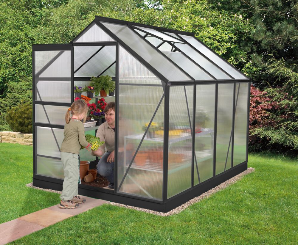 Produktbild Vitavia Gewächshaus Venus 5000 schwarz 1950 x 2570 mm