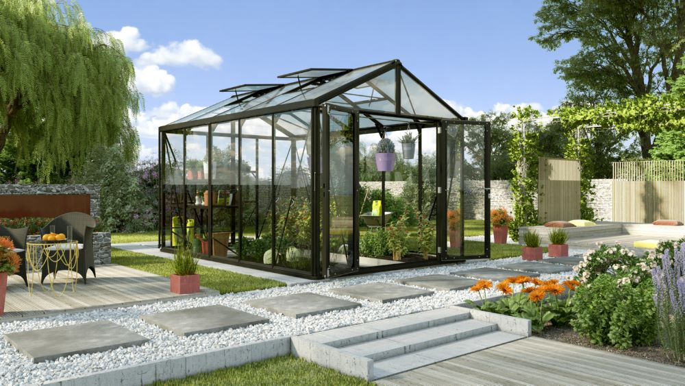 Produktbild Vitavia Zeus Comfort 10000 ESG / HKP schwarz Länge 3908 x Breite 2584 mm bild 2