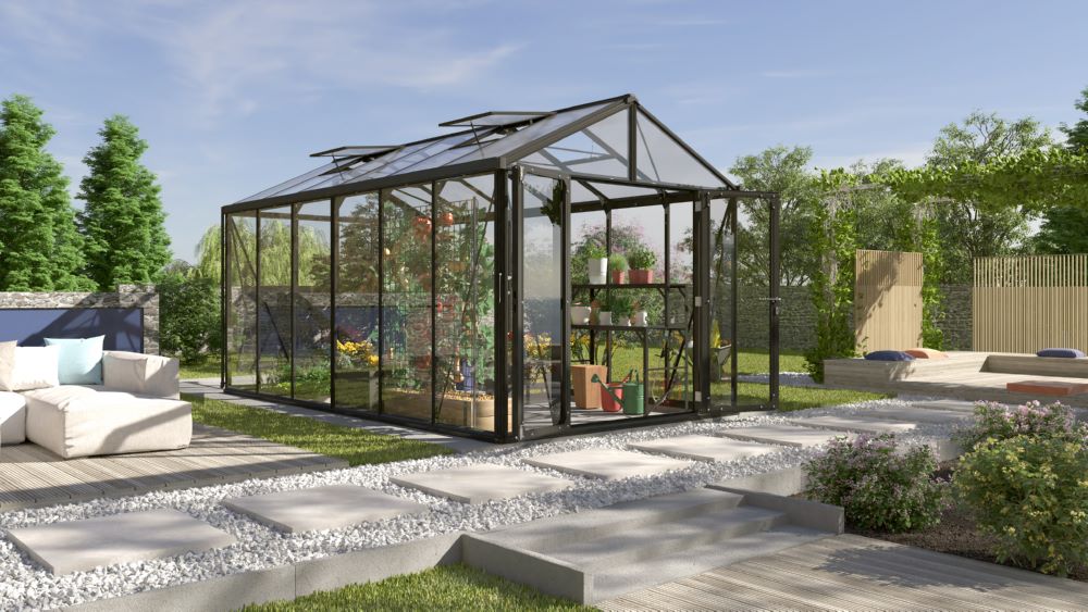 Produktbild Vitavia Gewächshaus Zeus Comfort 11900 ESG / HKP schwarz bild 2