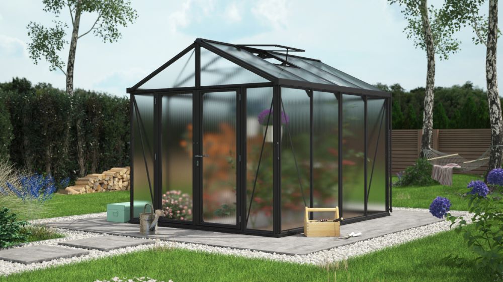 Produktbild Vitavia Gewächshaus Zeus Comfort 8100 HKP 10 mm schwarz B 2584 mm bild 2