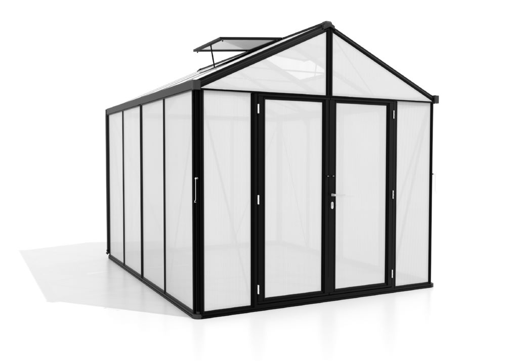 Produktbild Vitavia Gewächshaus Zeus Comfort 8100 HKP 10 mm schwarz B 2584 mm