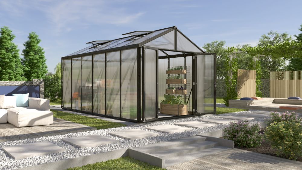 Produktbild Vitavia Gewächshaus Zeus Comfort 11900 HKP 16 mm schwarz bild 3