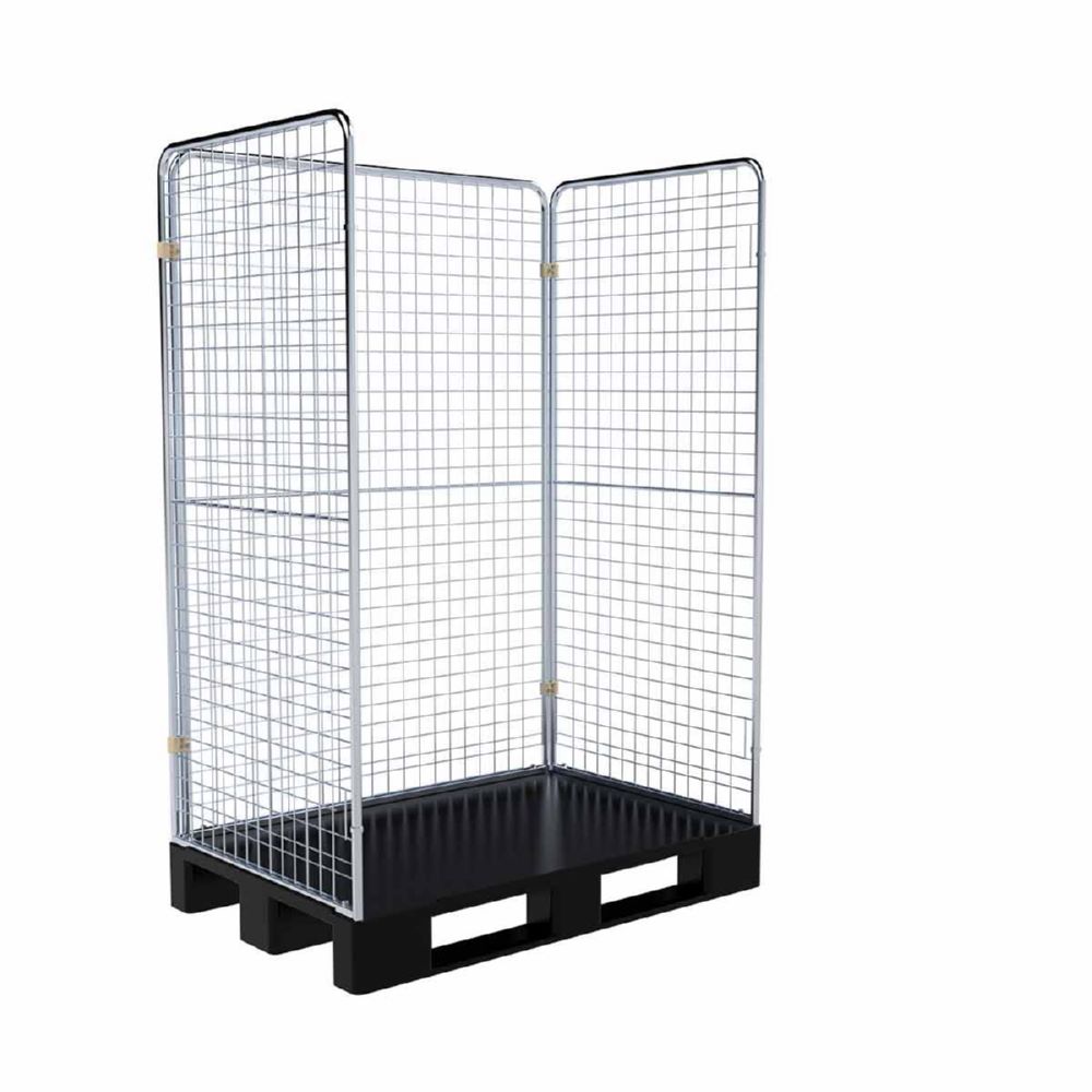 Produktbild ESB Entsorgungsbehälter 1600 KU RC auf Kunststoffpalette H 1780 mm