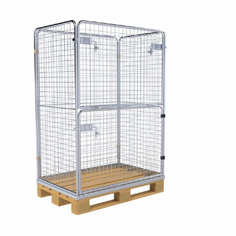 Produktbild ESB Entsorgungsbehälter 1600 HO auf Euroholzpalette H 1780 mm