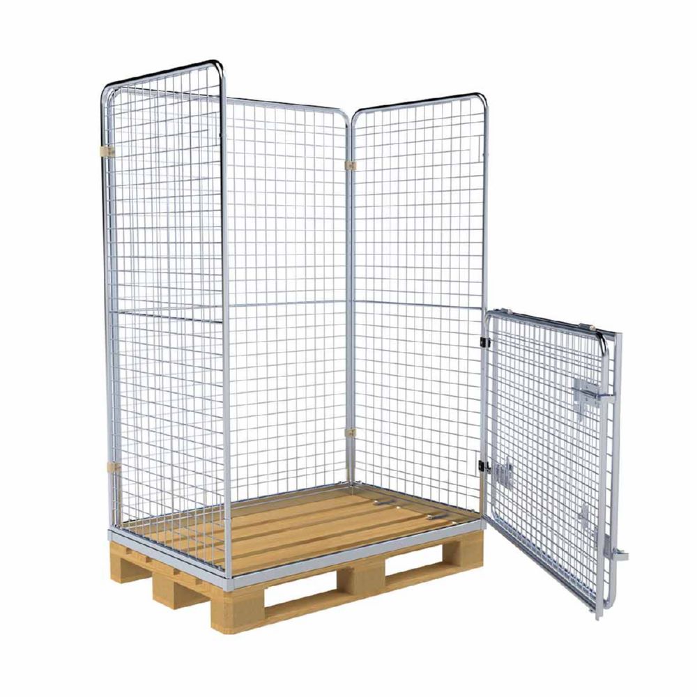 Produktbild ESB Entsorgungsbehälter 1600 HO auf Euroholzpalette H 1780 mm bild 3