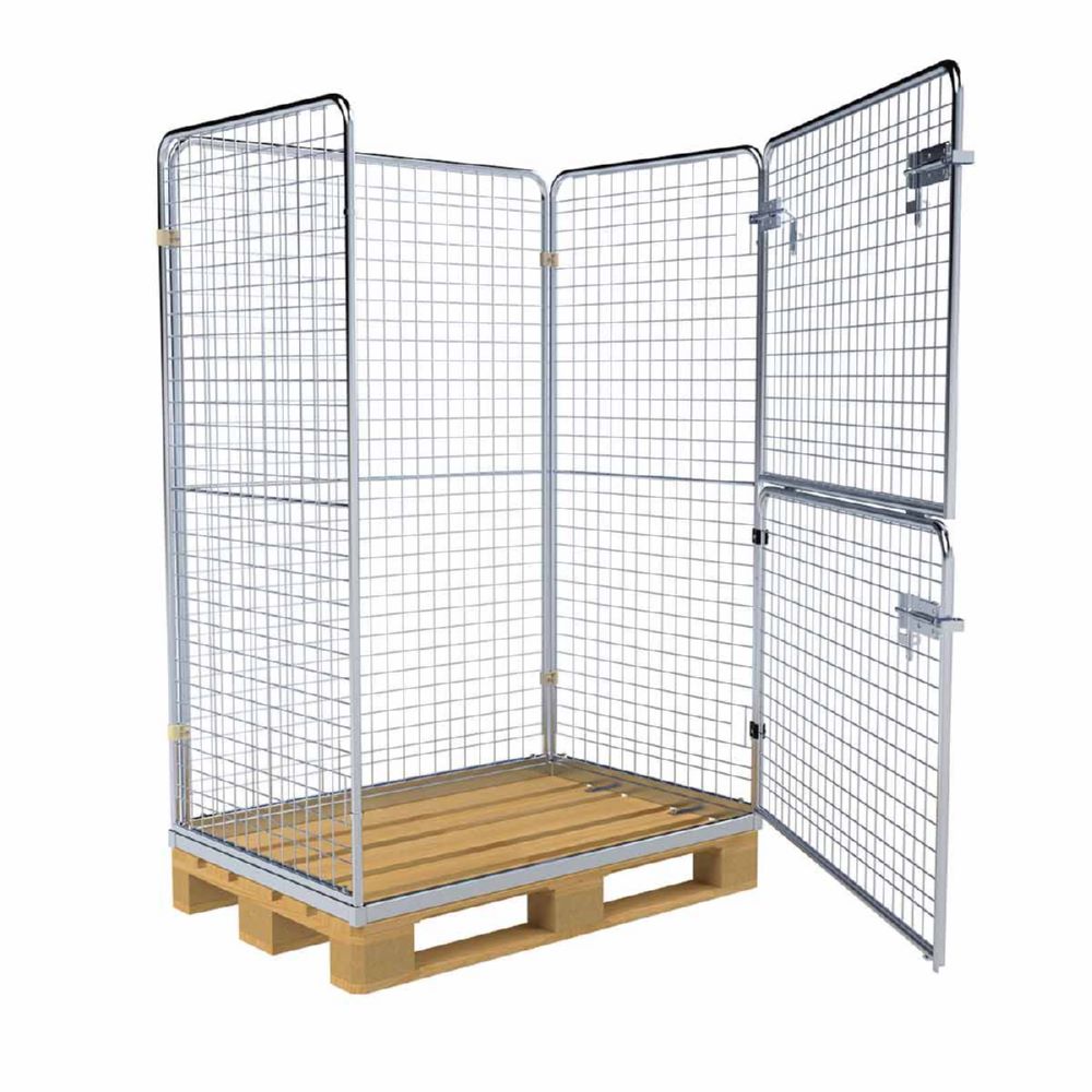 Produktbild ESB Entsorgungsbehälter 1600 HO auf Euroholzpalette H 1780 mm bild 4