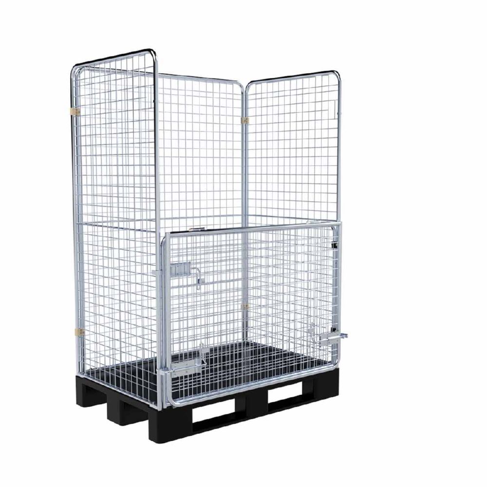 Produktbild ESB Entsorgungsbehälter 1600 KU RC auf Kunststoffpalette 1200 x 800 mm bild 2