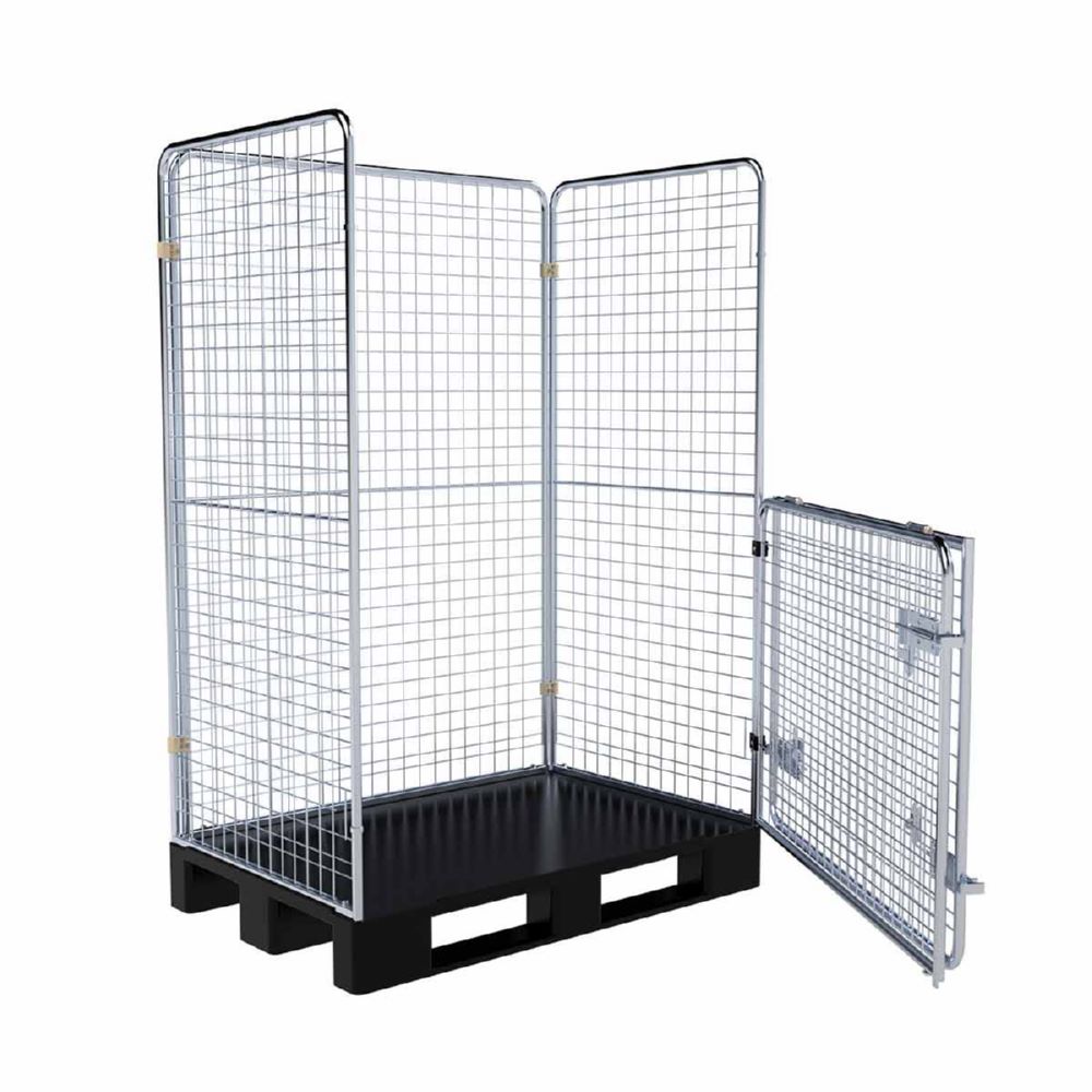 Produktbild ESB Entsorgungsbehälter 1600 KU RC auf Kunststoffpalette 1200 x 800 mm bild 3