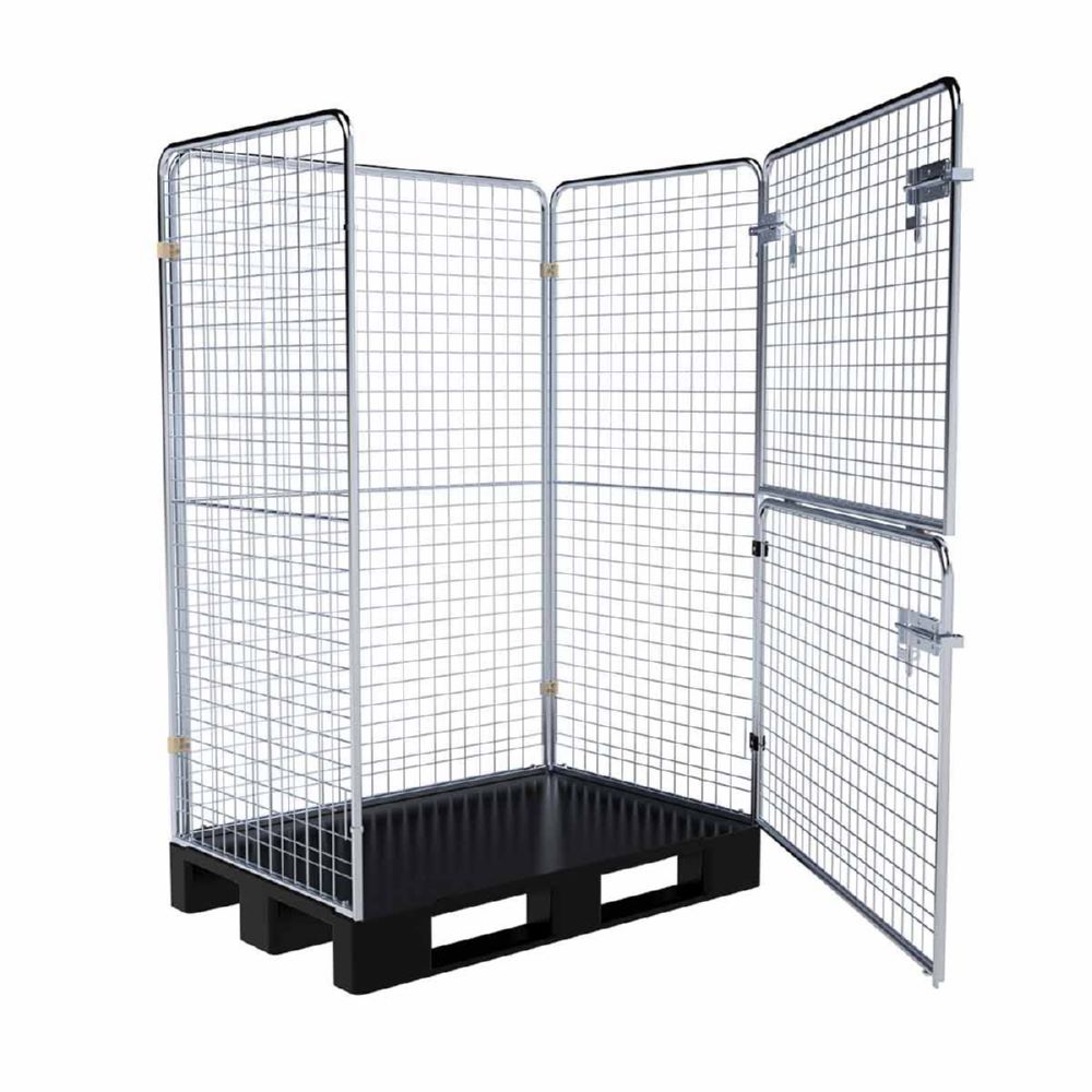 Produktbild ESB Entsorgungsbehälter 1600 KU RC auf Kunststoffpalette 1200 x 800 mm bild 4