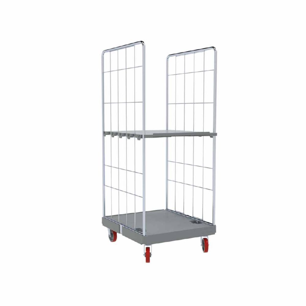 Produktbild ESB Hygiene Rollbehälter VA 1530 KU grau H 1723 mm bild 2