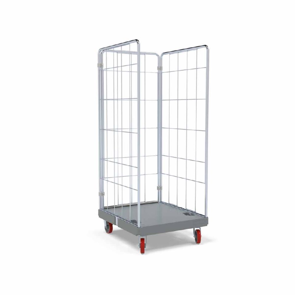 Produktbild ESB Hygiene Rollbehälter 1530 KU 3 seitig grau 724 x 815 x 1723 mm bild 4