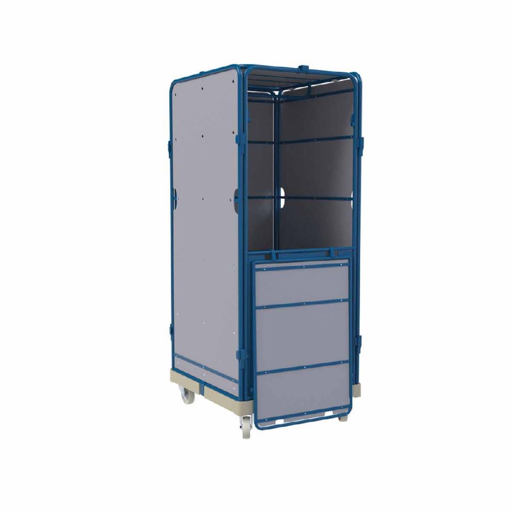 Produktbild ESB Logistik Rollbox 1589 KU 5 seitig Farbe grau H 1589 mm bild 2