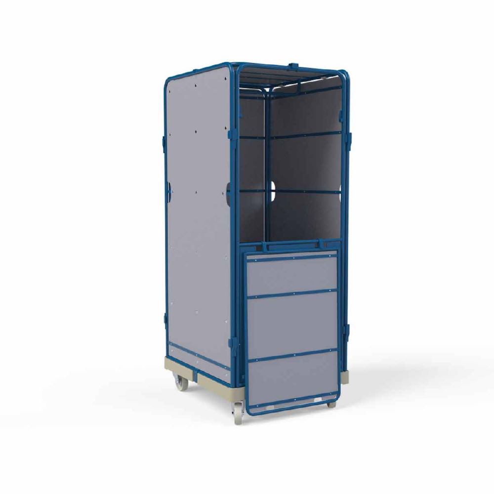 Produktbild ESB Logistik Rollbox 1589 KU 5 seitig Farbe grau H 1589 mm bild 3