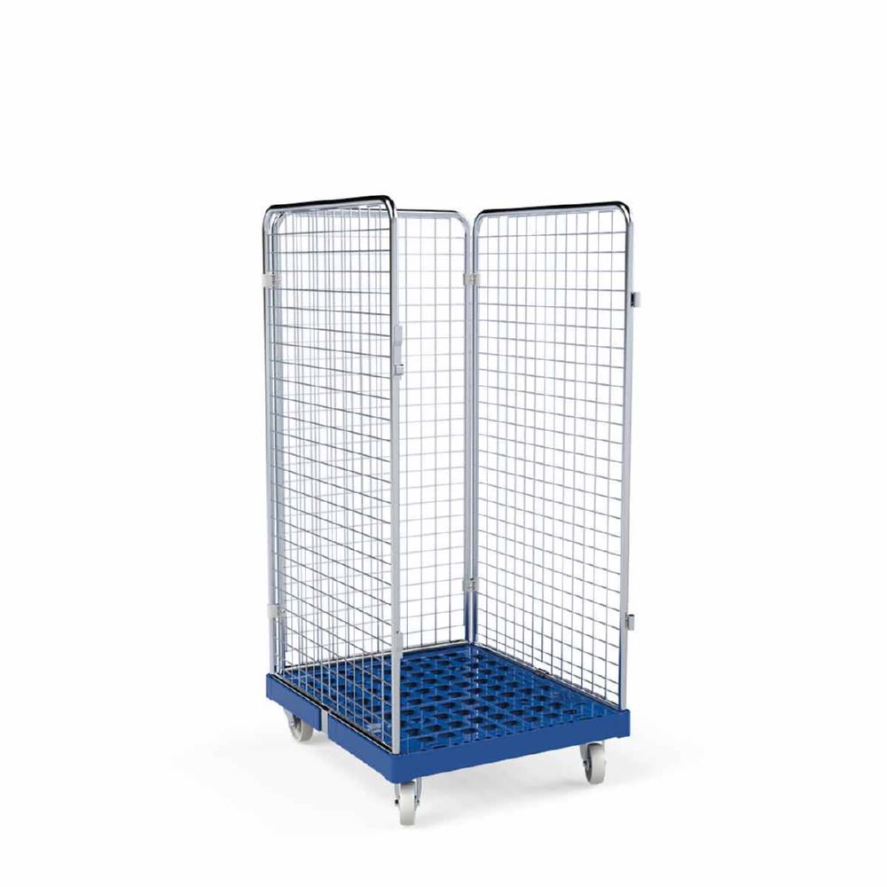 Produktbild ESB Rollbehälter ADB 1350 KU 3 seitig blau 724 x 815 x 1540 mm bild 2