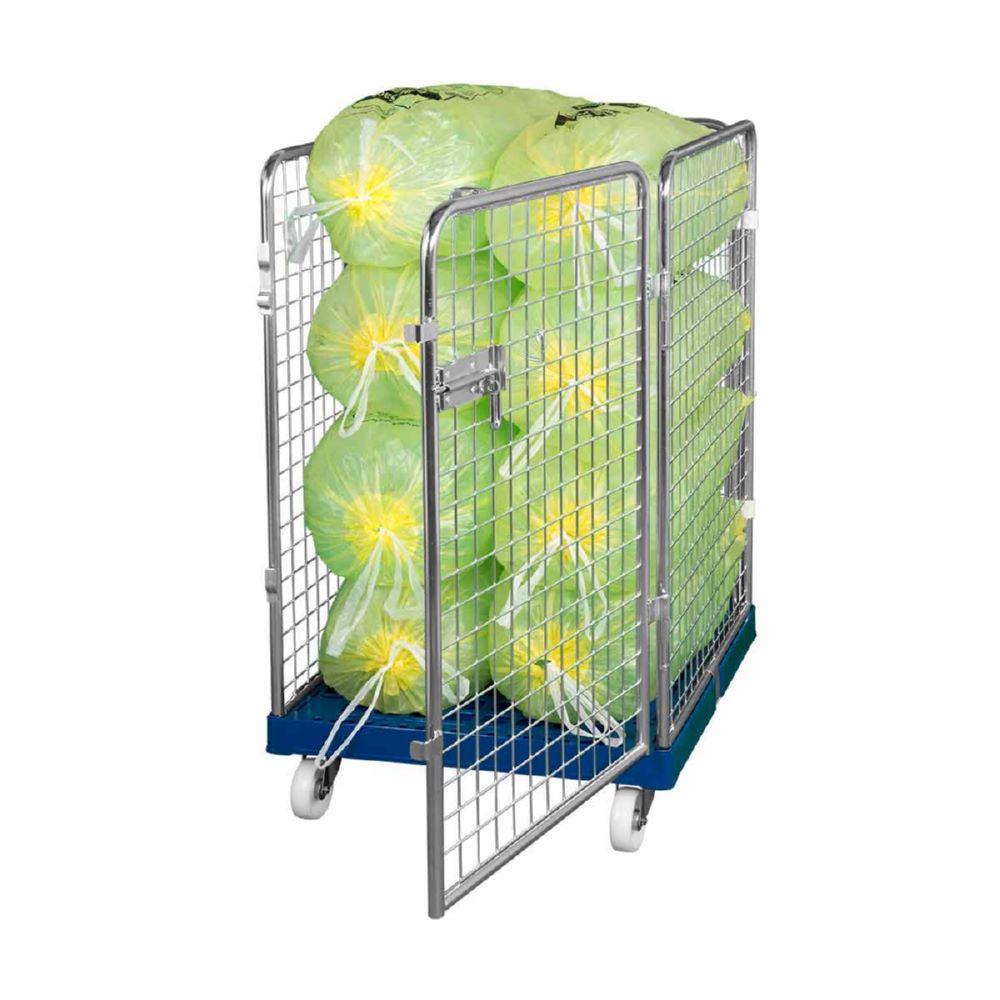 Produktbild ESB Rollbehälter ADB 1020 KU 4 seitig 1 Tür blau 724 x 815 x 1210 mm bild 2