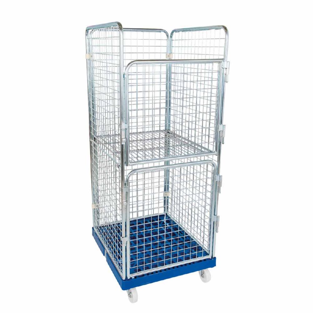 Produktbild ESB Rollbehälter ADB 1600 KU 2 Türen blau 724 x 815 x 1800 mm