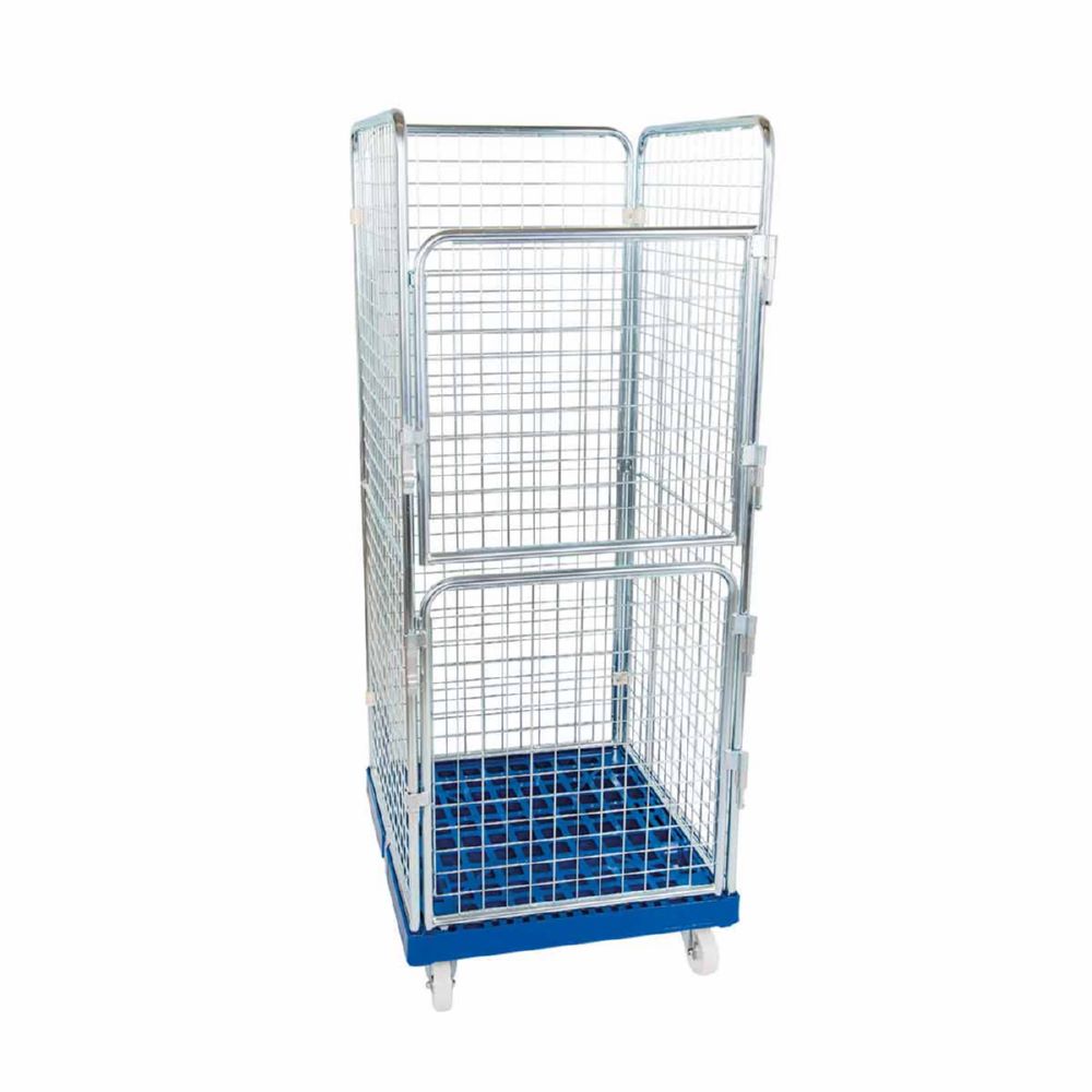 Produktbild ESB Rollbehälter ADB 1600 KU 2 Türen blau 724 x 815 x 1800 mm