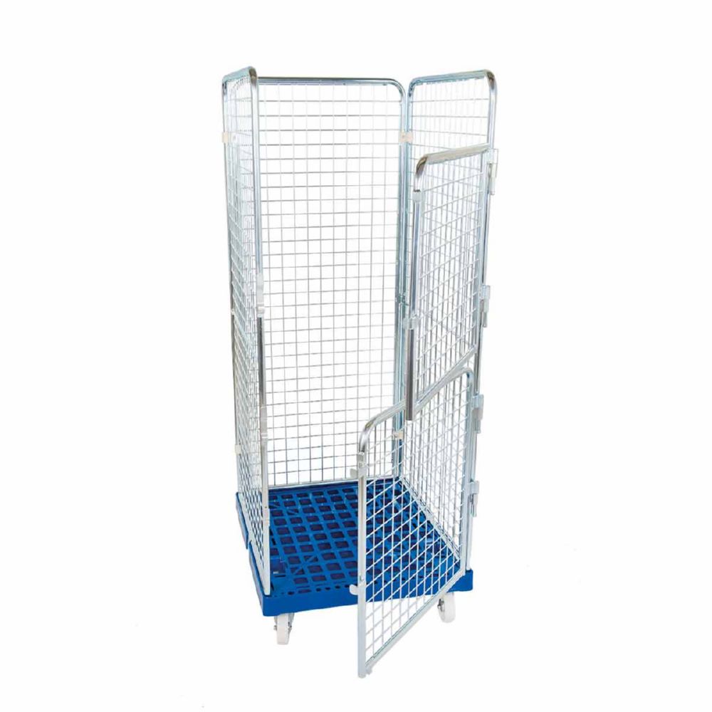 Produktbild ESB Rollbehälter ADB 1600 KU 2 Türen blau 724 x 815 x 1800 mm bild 2