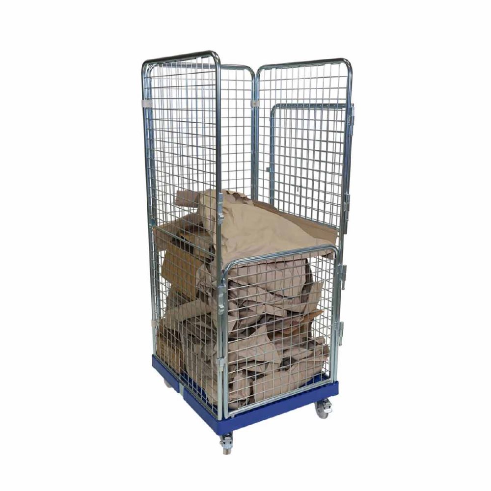 Produktbild ESB Rollbehälter ADB 1600 KU 2 Türen blau 724 x 815 x 1800 mm bild 4