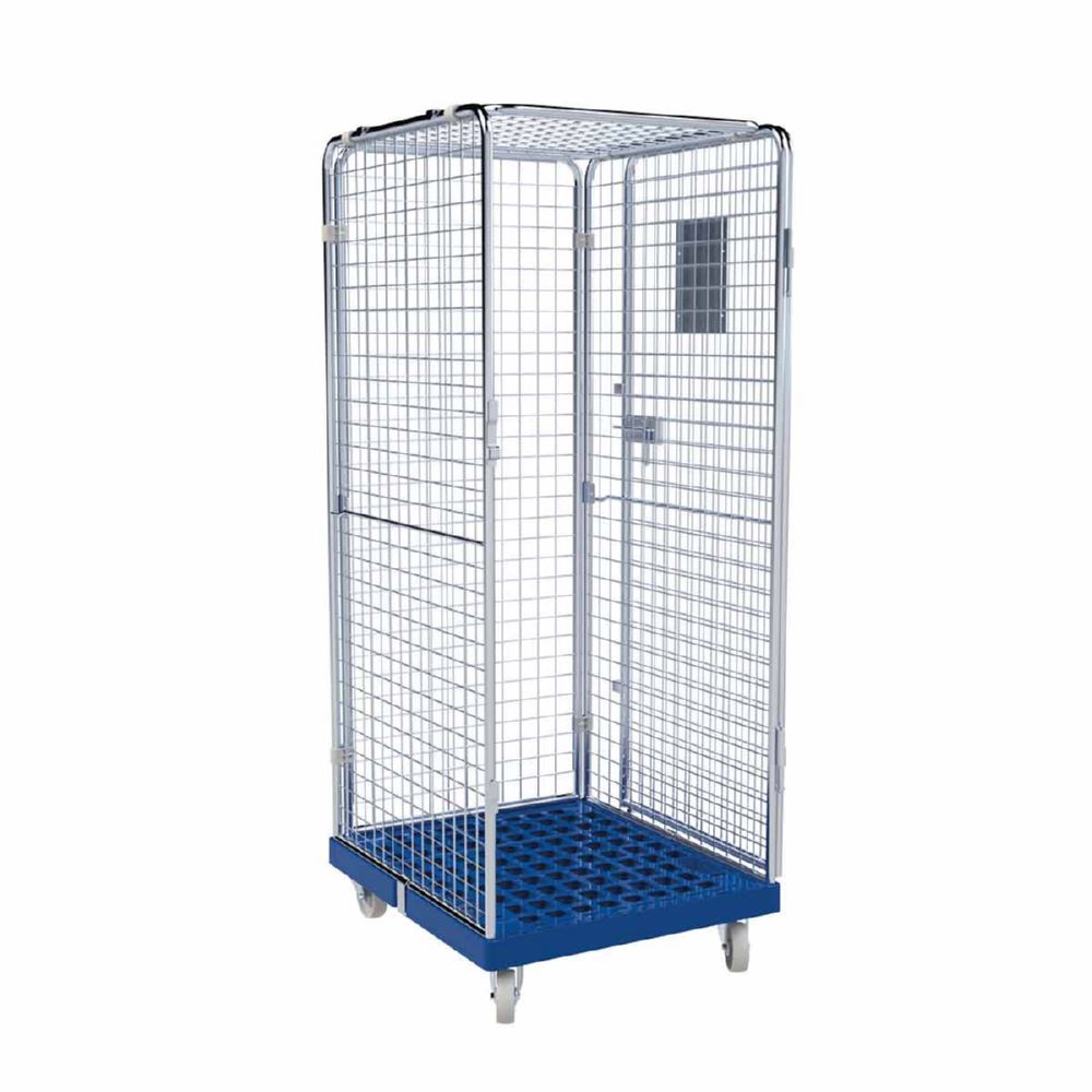 Produktbild ESB Rollbehälter ADB 1600 KU 1 Tür 5 seitig blau 724 x 815 x 1810 mm bild 4