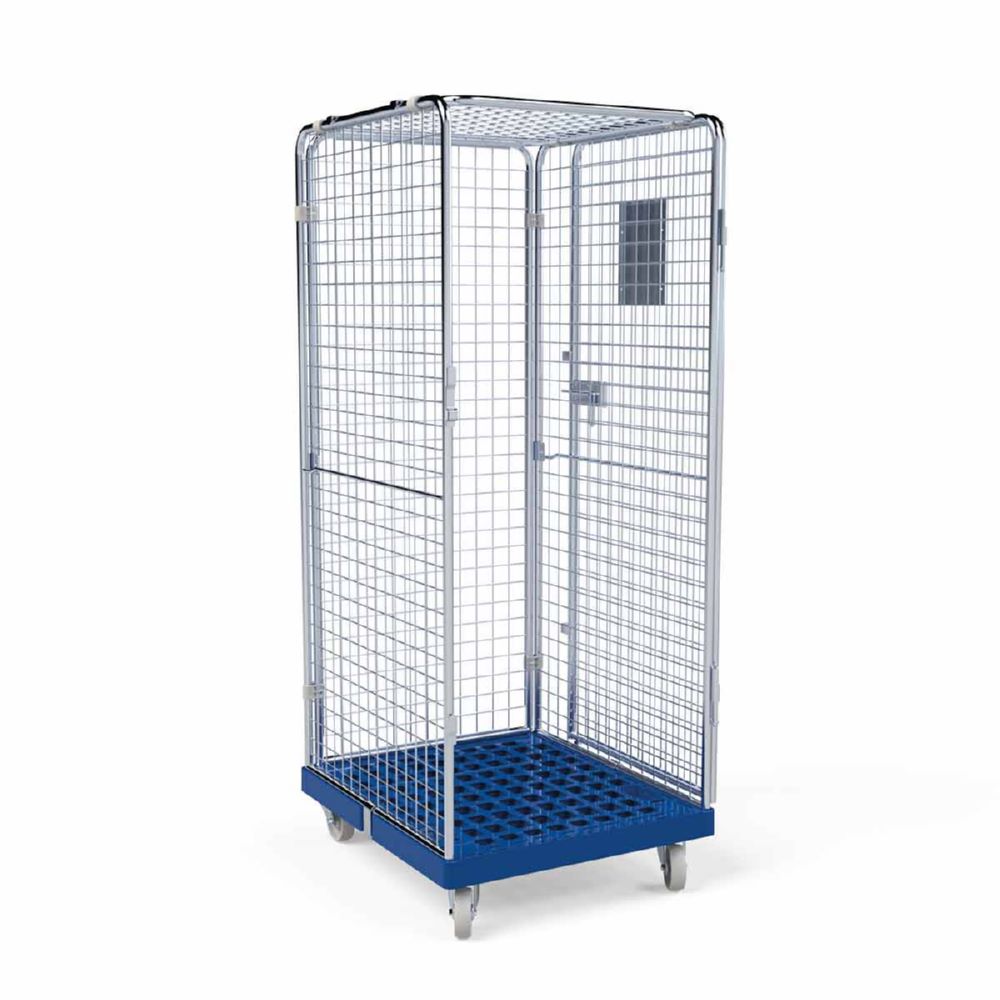 Produktbild ESB Rollbehälter ADB 1600 KU 1 Tür 5 seitig blau 724 x 815 x 1810 mm bild 5