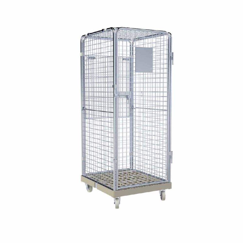 Produktbild ESB Rollbehälter ADB 1600 KU Klappboden in grau 724 x 815 x 1810 mm bild 2