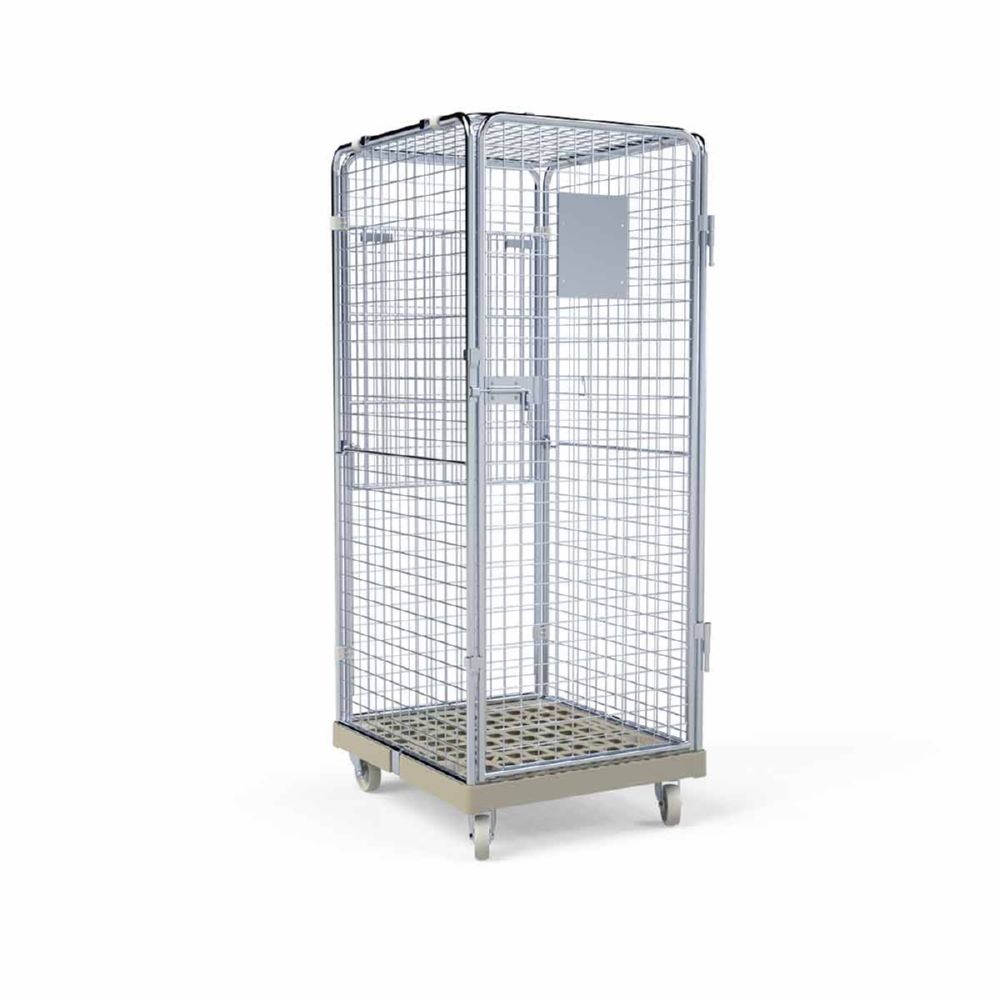 Produktbild ESB Rollbehälter ADB 1600 KU Klappboden in grau 724 x 815 x 1810 mm bild 3