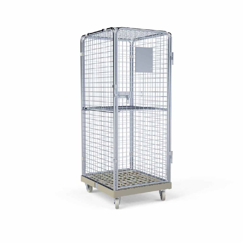 Produktbild ESB Rollbehälter ADB 1600 KU Klappboden in grau 724 x 815 x 1810 mm bild 4