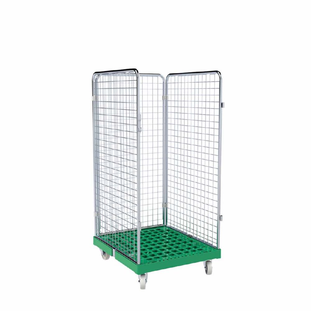 Produktbild ESB Rollbehälter ADB 1350 KU 3 seitig grün 724 x 815 x 1540 mm